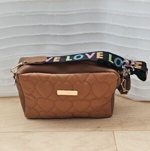 Love Moschino Heart-Quilted Crossbody Bag